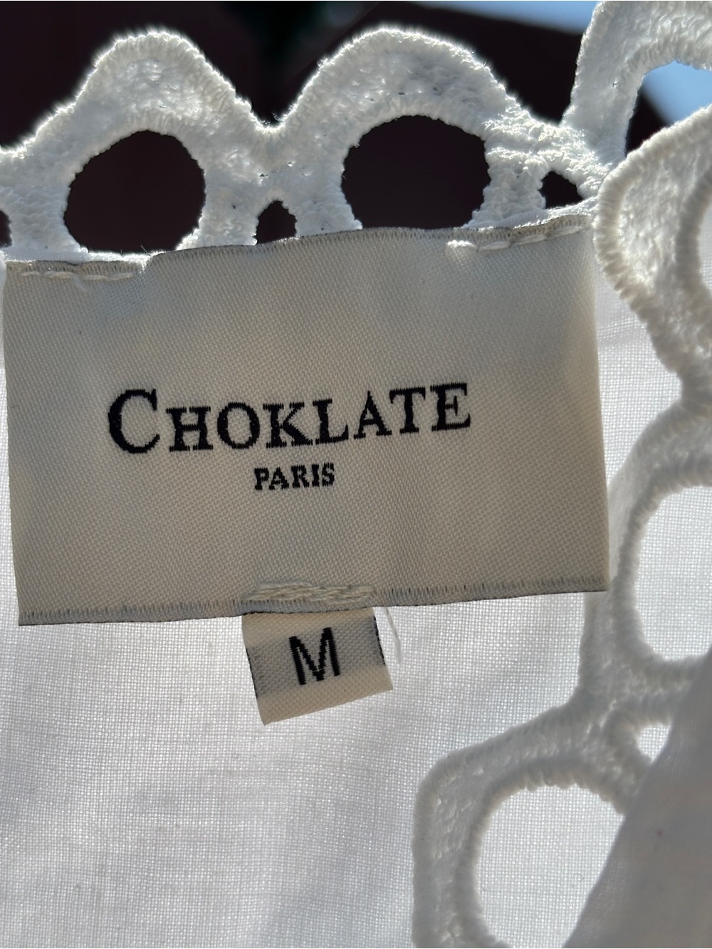Choklate Paris Ellie long dress in openwork cotton - Picture 3 of 11